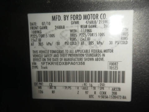 2011 Ford Ranger XLT