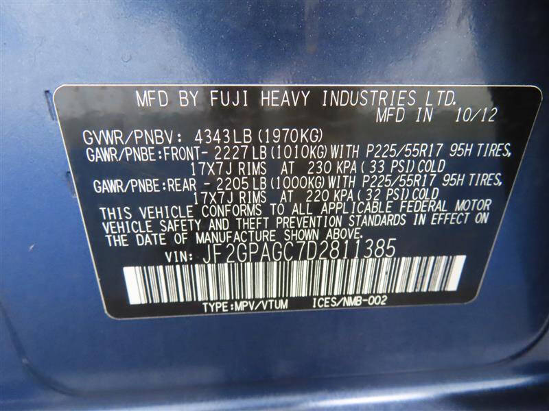 2013 Subaru XV Crosstrek 2.0i Limited