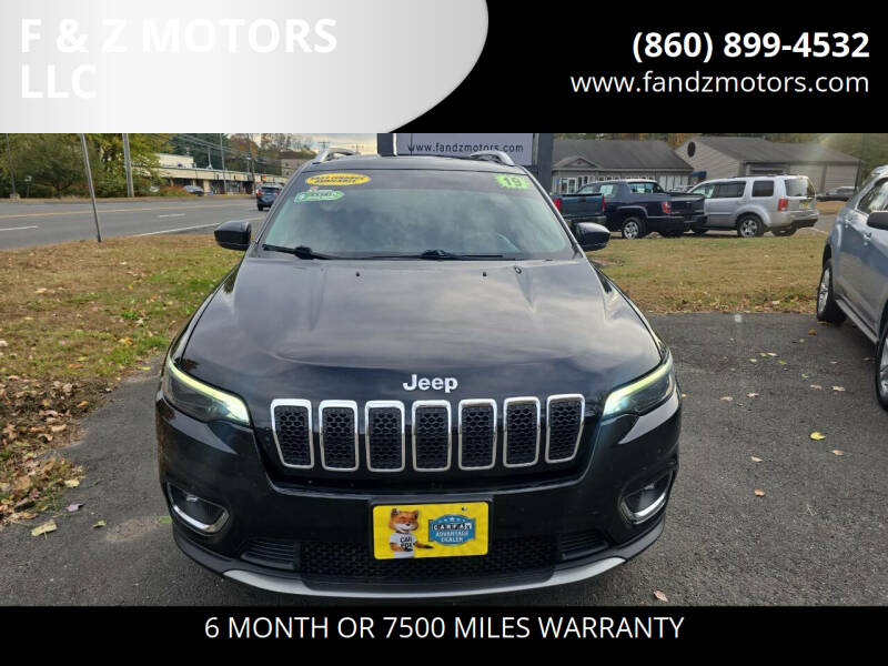 2019 Jeep Cherokee for sale at F & Z MOTORS in Vernon Rockville CT
