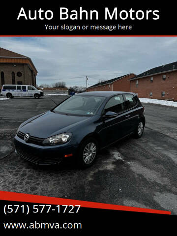 2012 Volkswagen Golf for sale at Auto Bahn Motors in Winchester VA