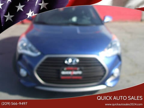 2017 Hyundai Veloster for sale at Quick Auto Sales in Ceres CA