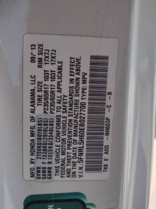 2014 Honda Odyssey EX-L