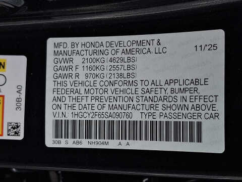 2025 Honda Accord Hybrid EX-L