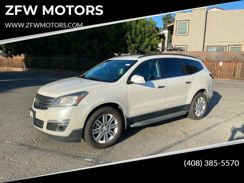 2014 Chevrolet Traverse for sale at ZFW MOTORS in Soquel CA