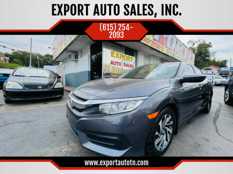 2016 Honda Civic for sale at EXPORT AUTO SALES, INC. in Nashville TN