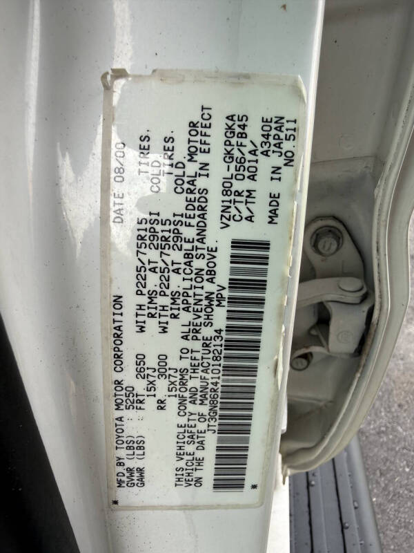 2001 Toyota 4Runner SR5