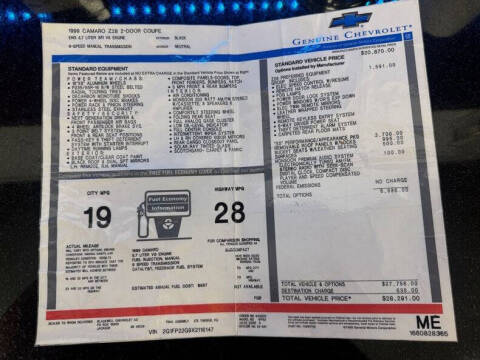 1999 Chevrolet Camaro