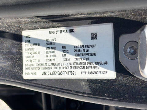 2023 Tesla Model 3