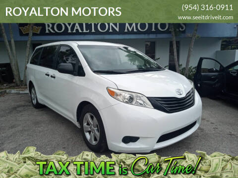 2015 Toyota Sienna for sale at ROYALTON MOTORS in Plantation FL