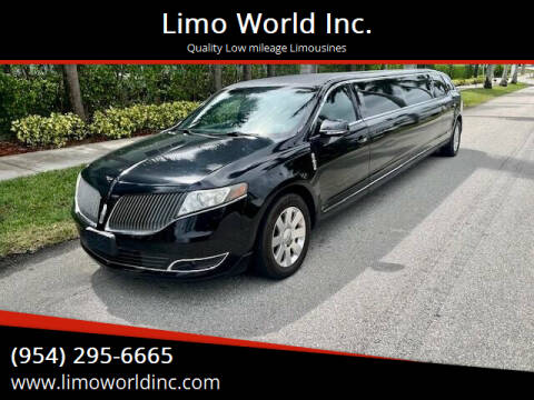 2015 Lincoln MKT Town Car for sale at Limo World Inc. in Seminole FL