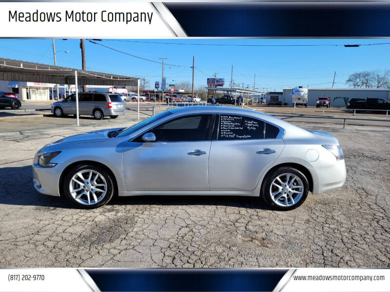 2014 Nissan Maxima for sale at Meadows Motor Company in Cleburne TX
