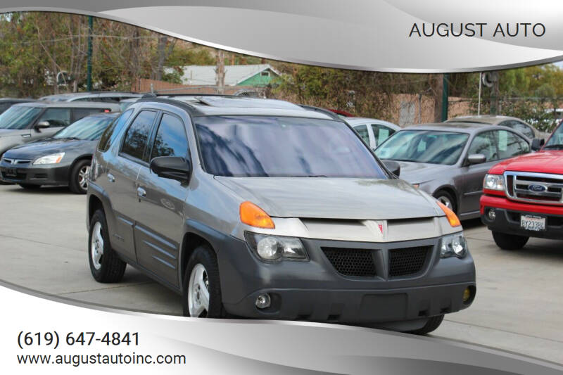 2001 Pontiac Aztek for sale at August Auto in El Cajon CA