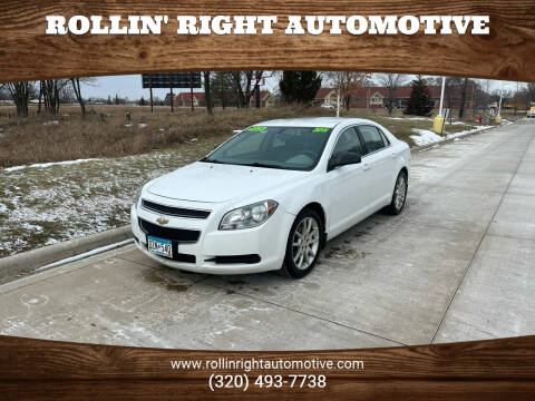2011 Chevrolet Malibu for sale at Rollin' Right Automotive in Saint Cloud MN