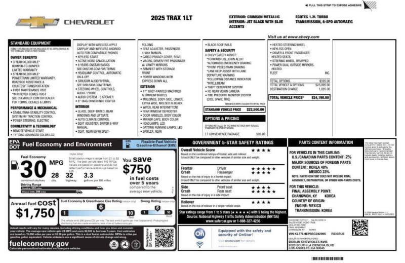 2025 Chevrolet Trax LT