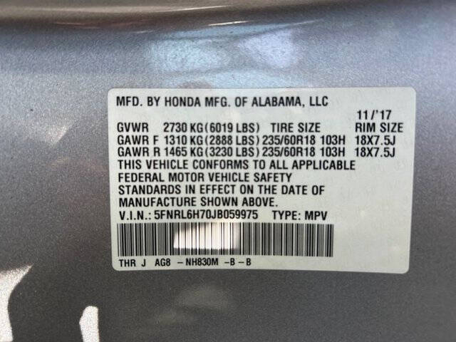 2018 Honda Odyssey EX-L