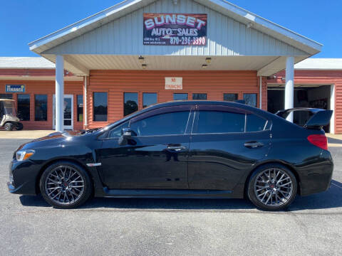 2016 Subaru WRX for sale at Sunset Auto Sales in Paragould AR