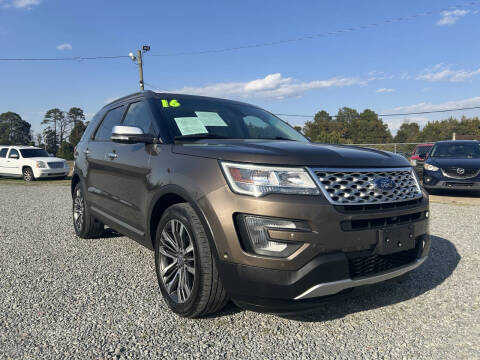 2016 Ford Explorer for sale at CRUZ AUTO SALES in Mount Olive NC