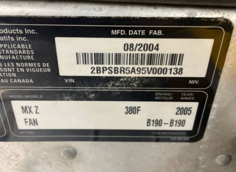 2005 Ski-Doo MX Z fan 380