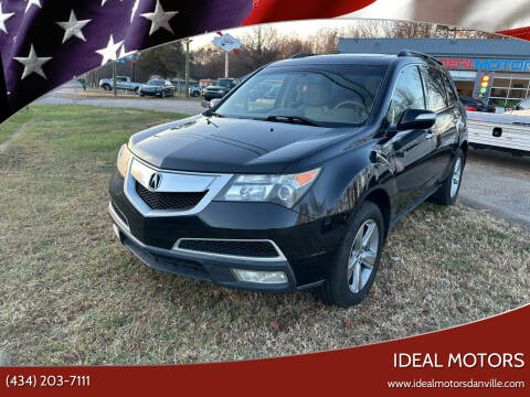 2010 Acura MDX for sale at IDEAL MOTORS in Danville VA