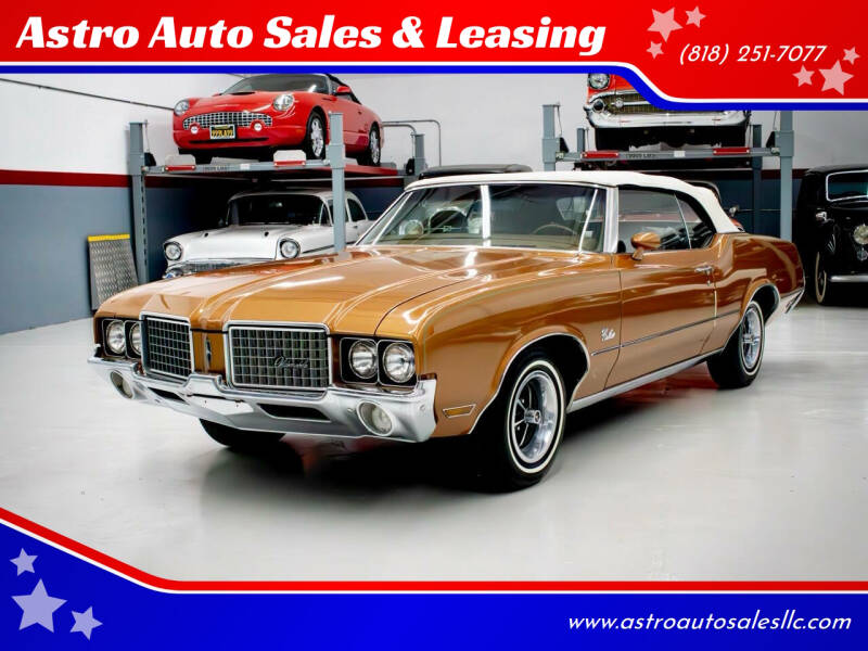 1972 Oldsmobile Cutlass Supreme for sale at Astro Auto Sales & Leasing in Sun Valley CA