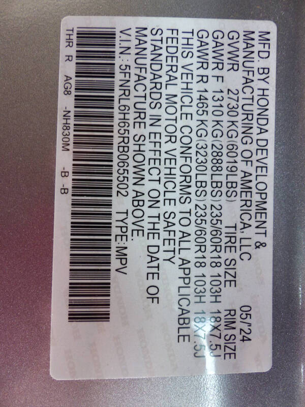 2024 Honda Odyssey EX-L