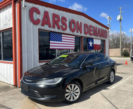 2015 Chrysler 200 for sale at Cars On Demand 3 in Pasadena TX