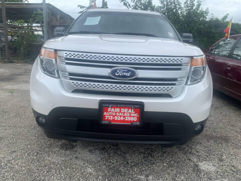 2015 Ford Explorer for sale at FAIR DEAL AUTO SALES INC in Houston TX