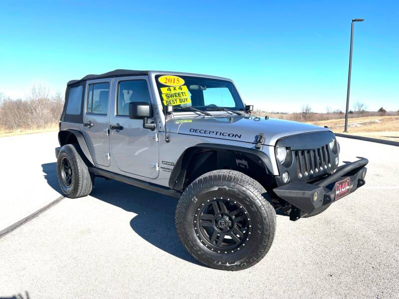 2015 Jeep Wrangler Unlimited for sale at A & S Auto and Truck Sales in Platte City MO