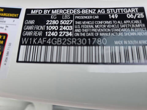 2025 Mercedes-Benz C-Class C 300