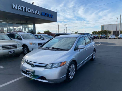 2008 Honda Civic for sale at National Autos Sales in Sacramento CA