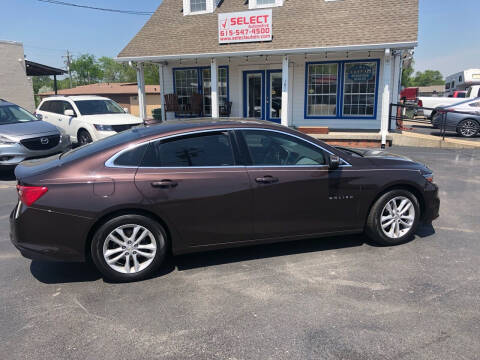 2016 Chevrolet Malibu for sale at Ron's Auto Sales (DBA Select Automotive) in Lebanon TN