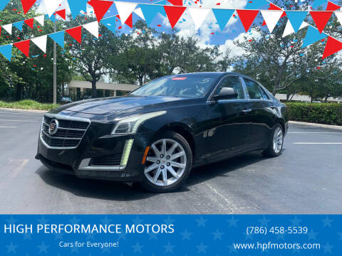 2014 Cadillac CTS for sale at HIGH PERFORMANCE MOTORS in Hollywood FL