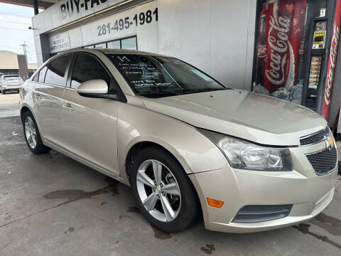 2014 Chevrolet Cruze for sale at Buy-Fast Autos in Houston TX