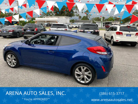 2016 Hyundai Veloster for sale at ARENA AUTO SALES,  INC. in Holly Hill FL