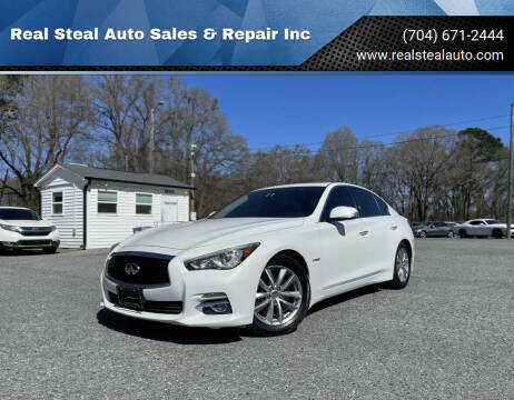 2014 Infiniti Q50 Hybrid for sale at Real Steal Auto Sales & Repair Inc in Gastonia NC