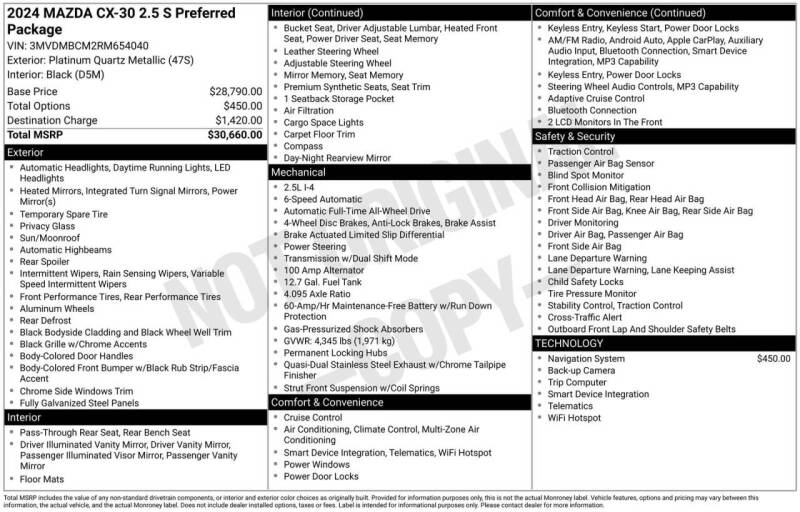 2024 Mazda CX-30 2.5 S Preferred