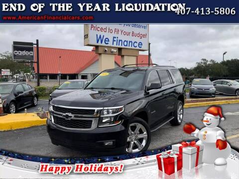 2016 Chevrolet Tahoe for sale at American Financial Cars in Orlando FL