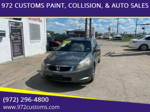 2009 Honda Accord for sale at 972 CUSTOMS PAINT, COLLISION, & AUTO SALES in Duncanville TX