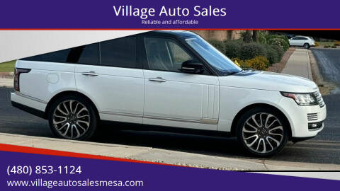 2016 Land Rover Range Rover for sale at Village Auto Sales in Mesa AZ