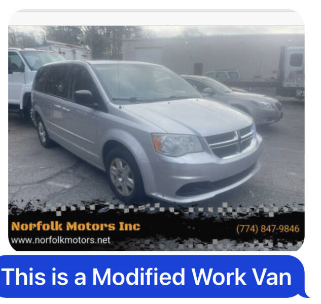 2012 Dodge Grand Caravan for sale at Norfolk Motors Inc in Norfolk MA