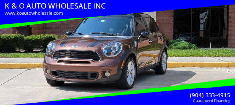 2013 MINI Countryman for sale at K & O AUTO WHOLESALE INC in Jacksonville FL