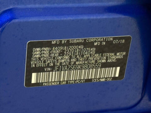 2019 Subaru WRX STI Limited