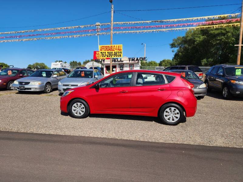 2015 Hyundai Accent for sale at Affordable 4 All Auto Sales in Elk River MN