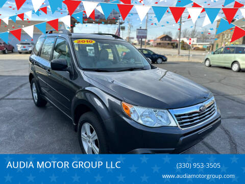 2010 Subaru Forester for sale at AUDIA MOTOR GROUP LLC in Austintown OH