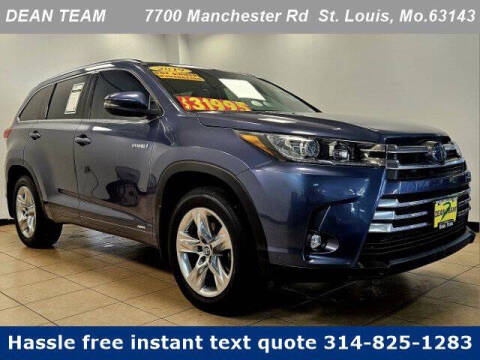 2019 Toyota Highlander Hybrid for sale at St. Louis Auto Finance in Saint Louis MO