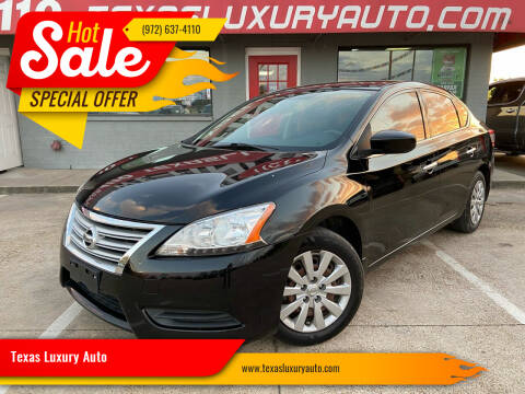 2015 Nissan Sentra for sale at Texas Luxury Auto in Cedar Hill TX