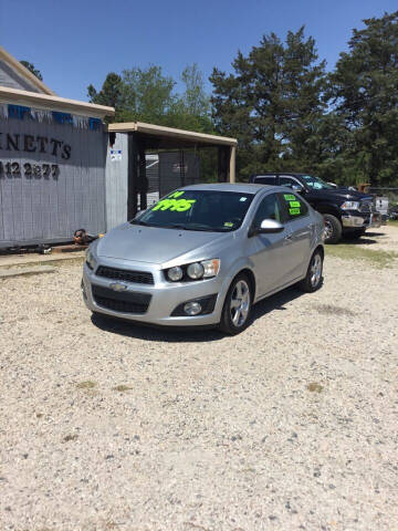 2014 Chevrolet Sonic for sale at Bennett Etc. in Richburg SC