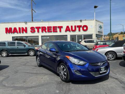 2013 Hyundai Elantra for sale at Main Street Auto in Vallejo CA