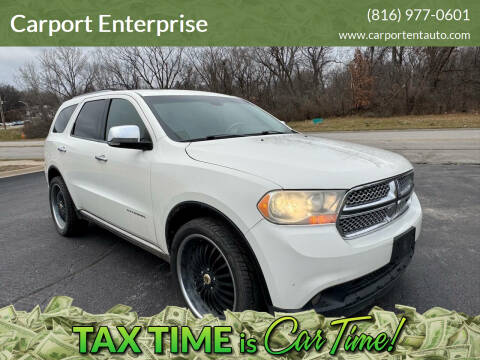 2012 Dodge Durango for sale at Carport Enterprise - 6336 State Ave in Kansas City KS