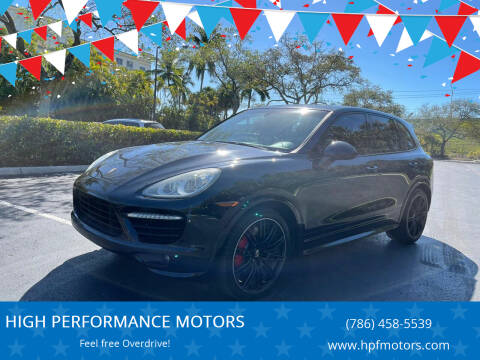 2012 Porsche Cayenne for sale at HIGH PERFORMANCE MOTORS in Hollywood FL